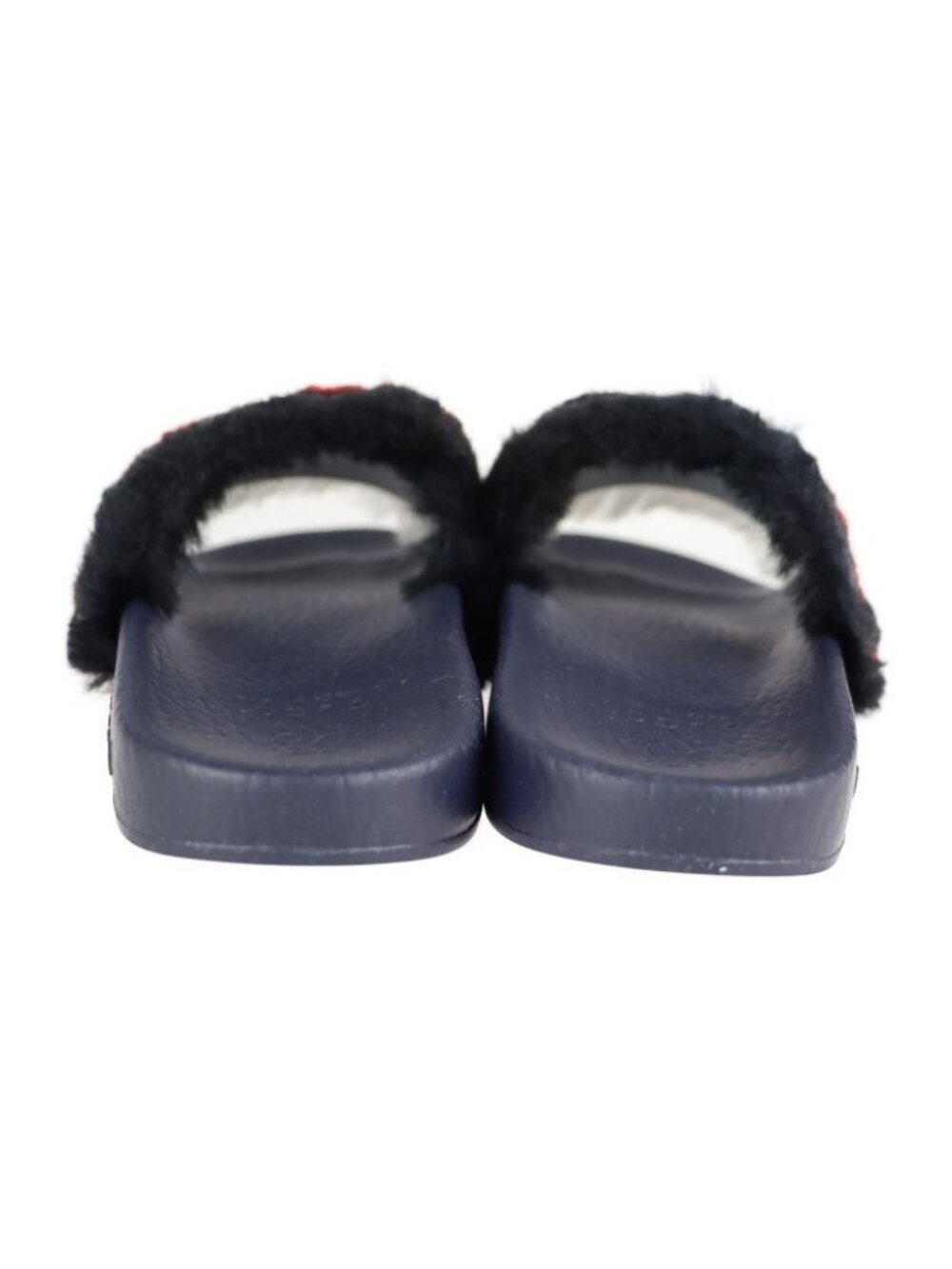 Gucci Horsebit Sandals 29 Rubber Faux Fur Tricolor - Picture 4 of 9